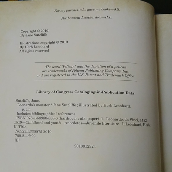 Leonardo's Monster Junior Picture Biography Book Homeschool Classroom Elementary - Picture 4 of 6